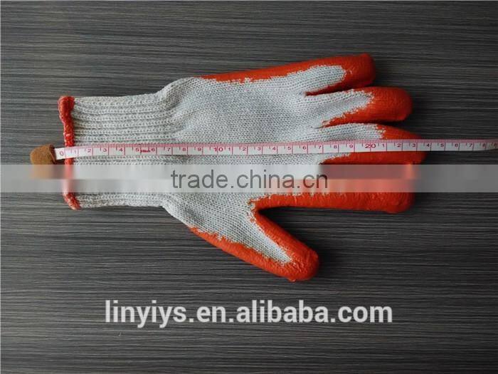 Wholesale Latex Coated Cotton Knitted Construction Work Safety Gloves