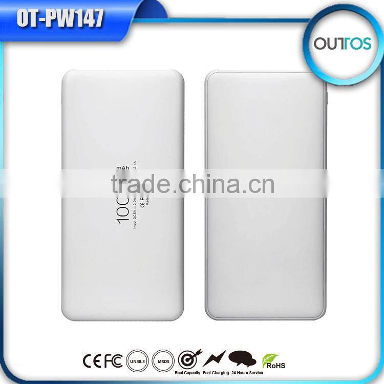 Portabel USB Power Bank Charger 10000mah Mobile Phone USB Battery for Travelling