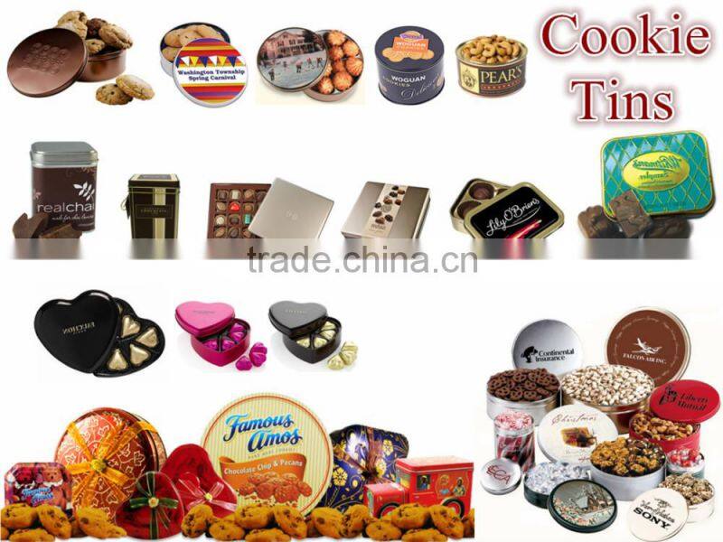 high quality of round tin box / candle metal packaging box