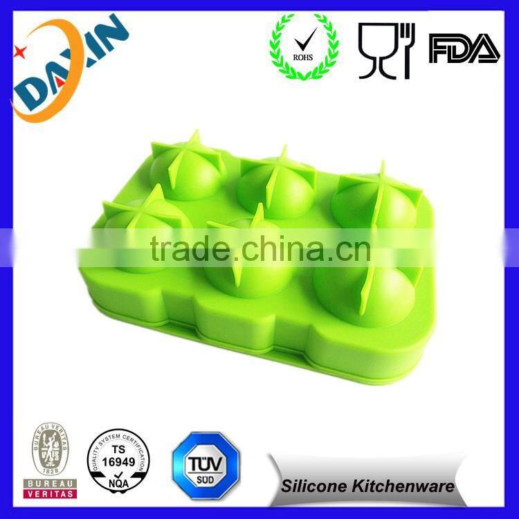 2016 OEM silicone ice ball tray 6, custom silicone ice cube trays