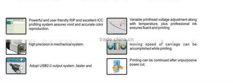 Hybrid uv printer, poster printer, digital printing machine 3.2M