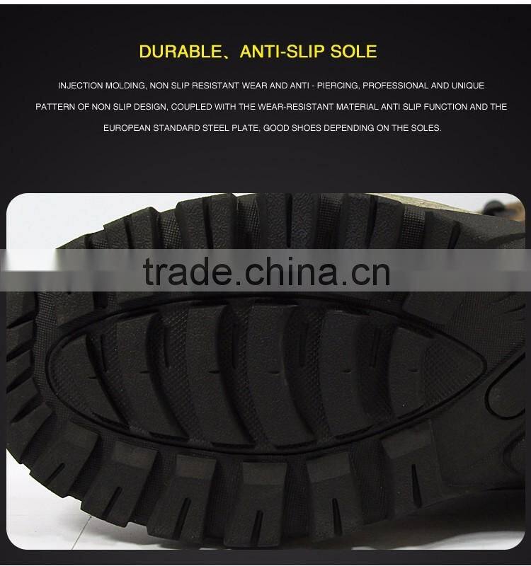 2016 new design waterproof ladies high heel safety shoes