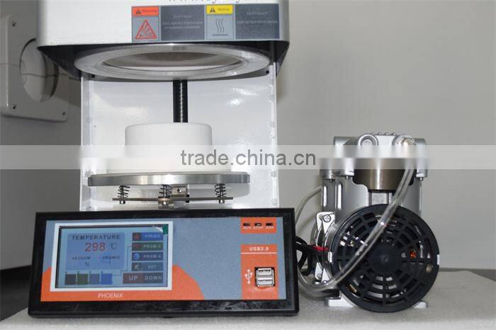 mini dental ceramic oven with lift tray & vacuum pump