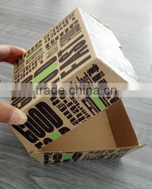 China supply custom hamburg packing boxes with logo design
