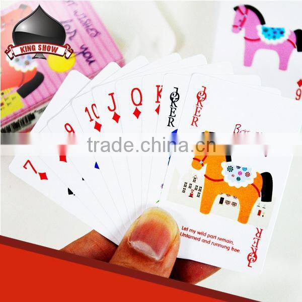 High end playing cards anime for game