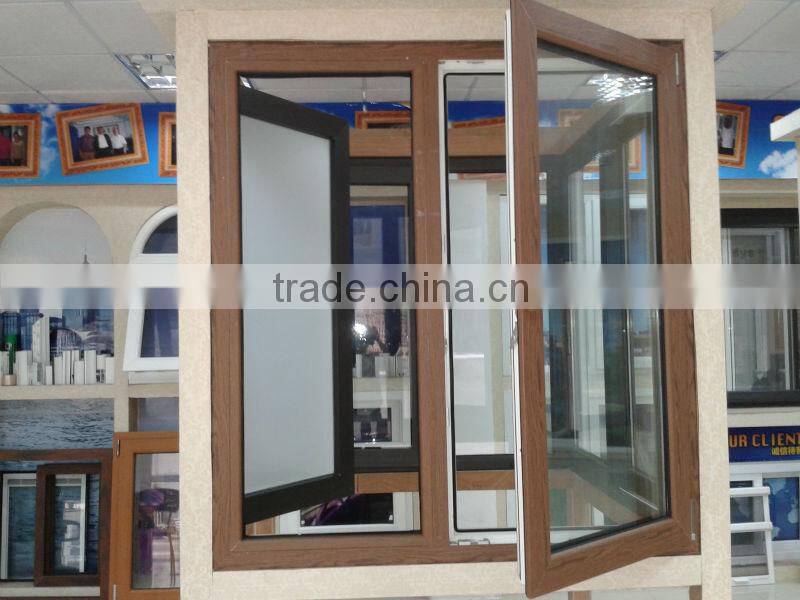60 series Europe style pvc windows,garden windows for sale