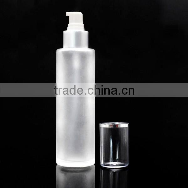 150ml cosmetic glass lotion bottle with pump