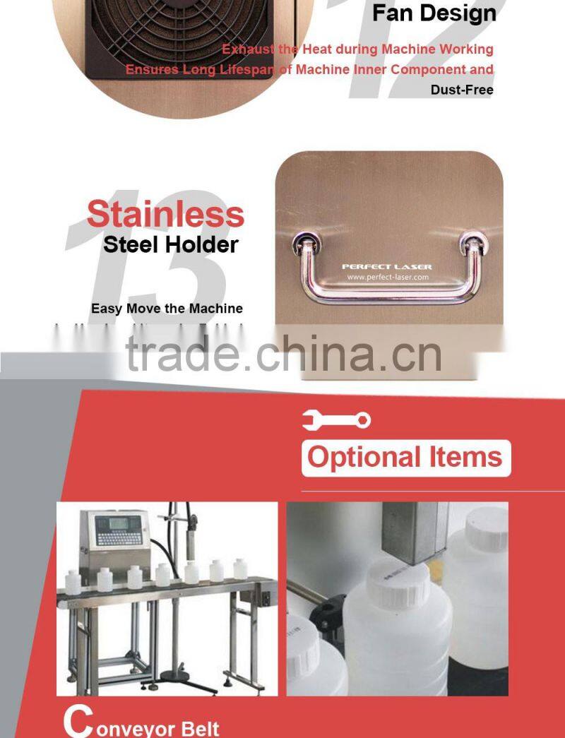 Auto Time/Date/Number/character inkjet printer/coding/printing machine for bottle/Wire / Cable / Wood / Metal / Egg/Bag