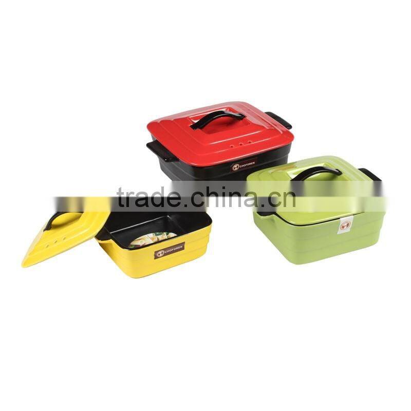 square anti fire ceramic tureen
