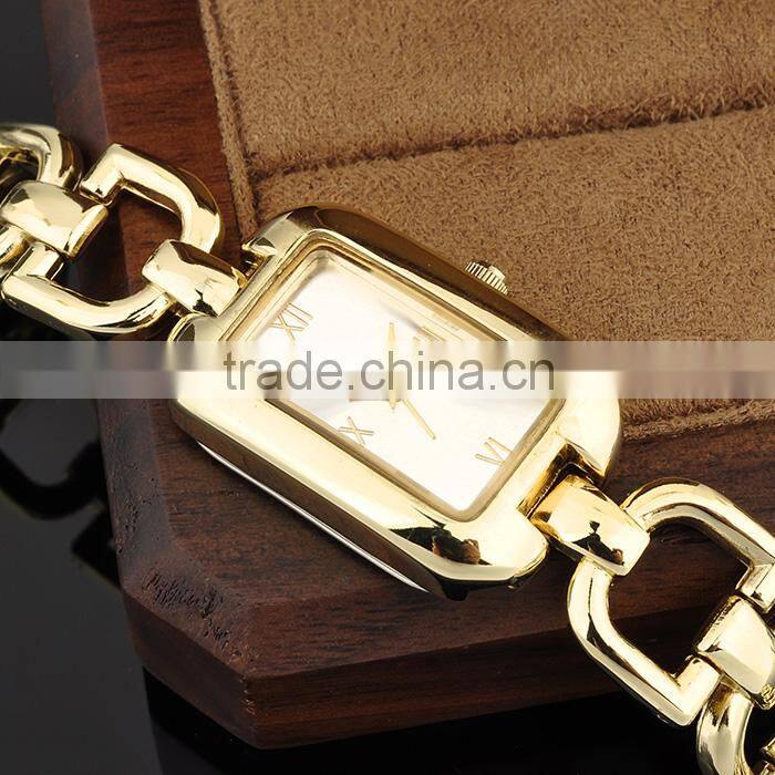 New Technology 2016 Stainless Steel Gold Plated Wrist Watch