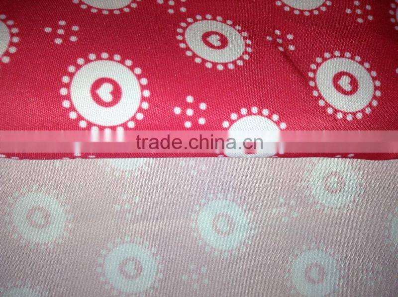 PU coated Waterproof Polyester Pongee Printed Fabric