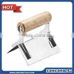 Venetian Trowel, Stainless Steel Trowel, Natural Wooden Handle Unlacquered