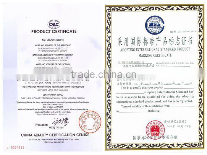 Al Conductor PVC Insulated and Sheathed Flat electrical wiring by China supplier