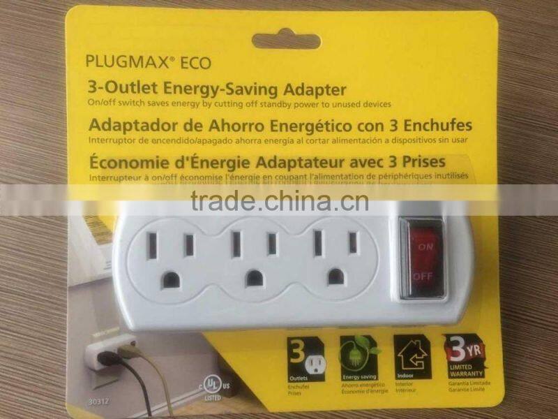 UL CUL outlet switch expansion port 3 adapter