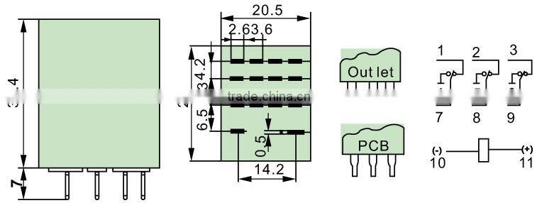 Socket Mounting method general purpose relay