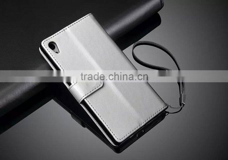 Fine Grain Leather Sheep Case For Sony Z5 Plus/Beautiful leather Design case For Sony Z5 Plus