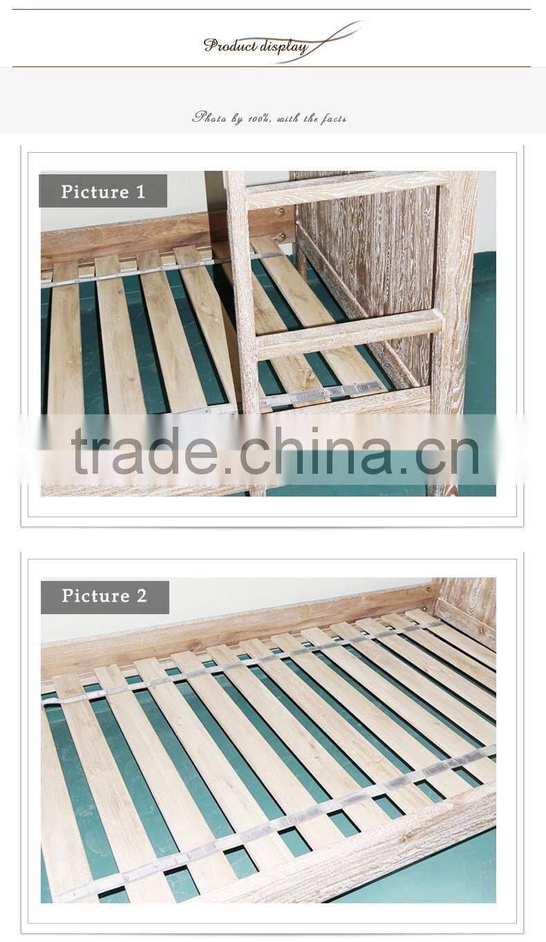 Classical Furniture Wooden Bunk Beds Frame Double Deck Bed For Children