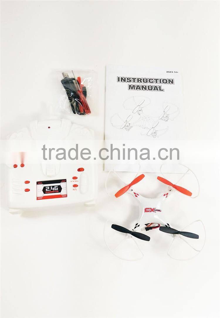 Best gift 2.4GHz 4ch 6 Axis Gyro a key roll hand throwing rc quadcopter drone toys with camera for choice