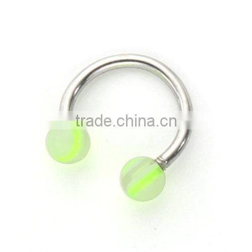 Multicolor Magnetic Stainless Steel Lip Rings Eyebrow Rings CBR Body Piercing Jewelry