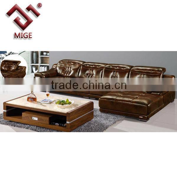 Brown leather extra large sofas