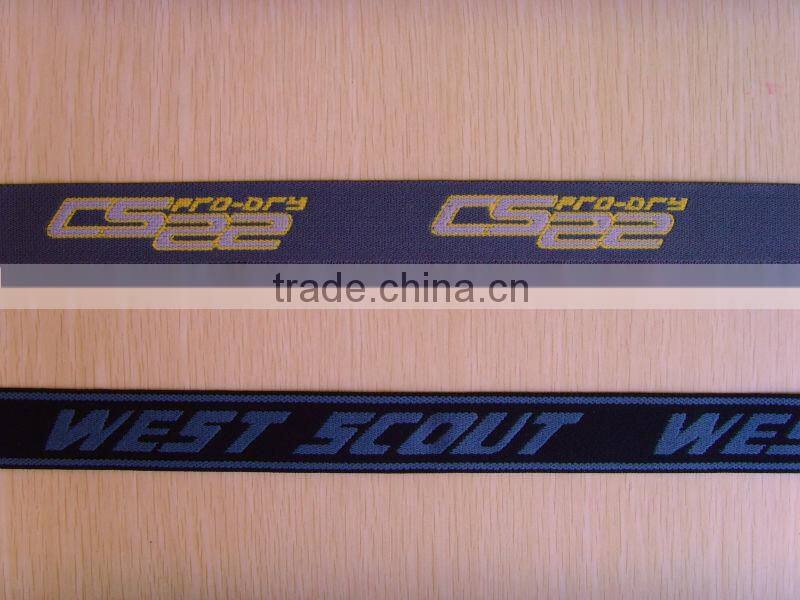 Gold lurex jacquard elastic webbing