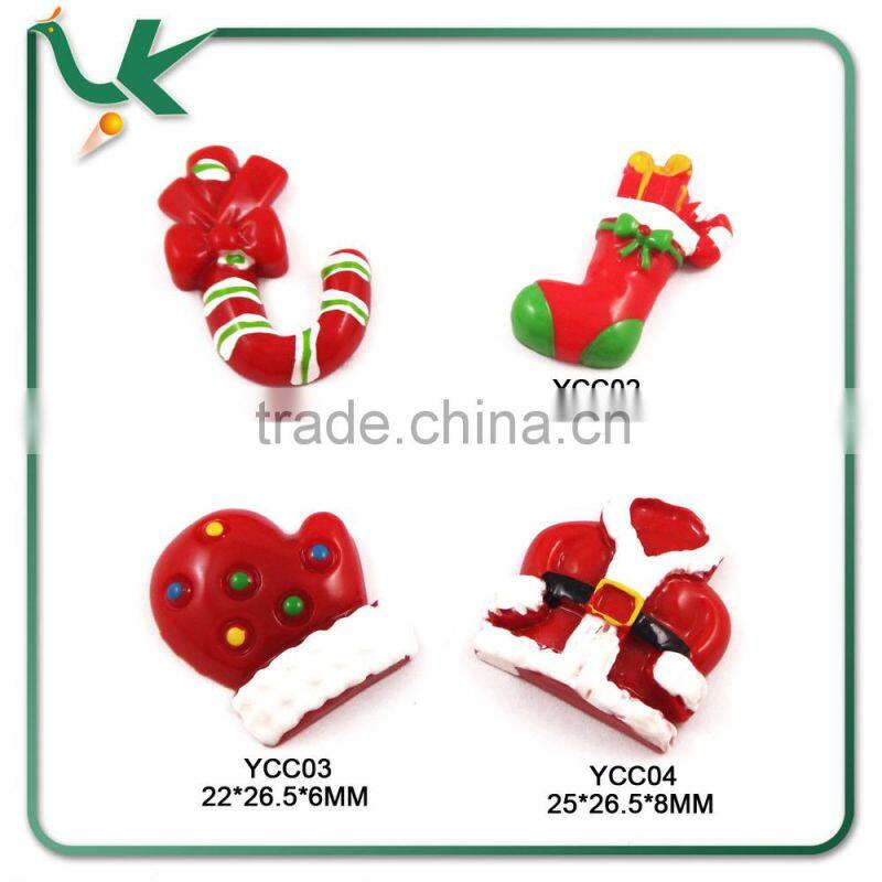 Christmas Halloween Cabochons Cross Flatback Resin Beads with Glitter Powder Kids DIY Crafts MIX IN STOCK