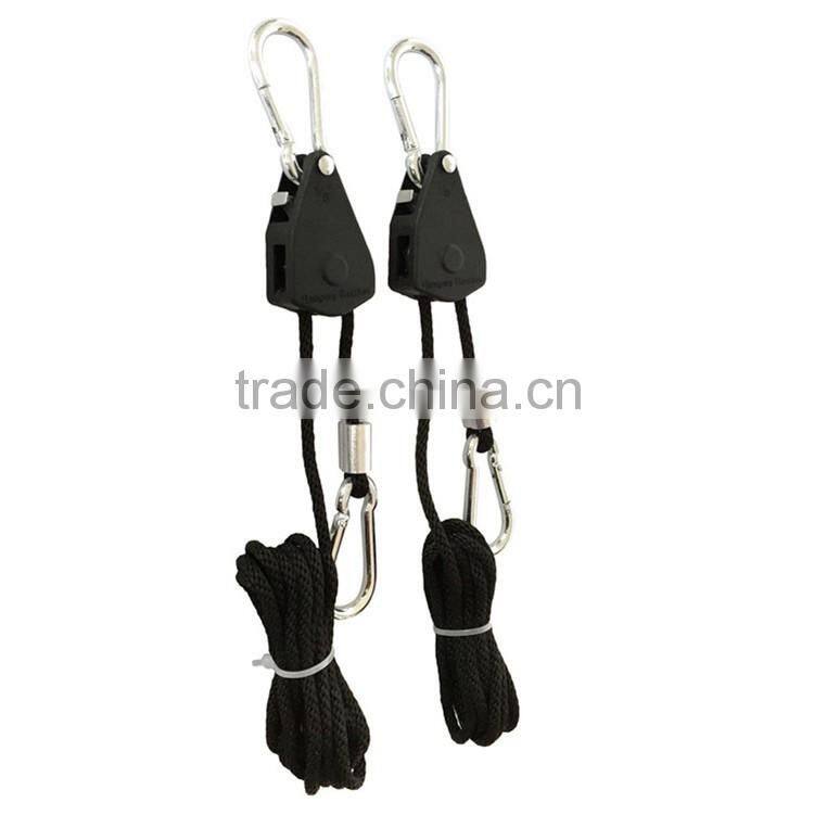 Lock Tightly Adjustable Rope Ratchet With Metal Wheel