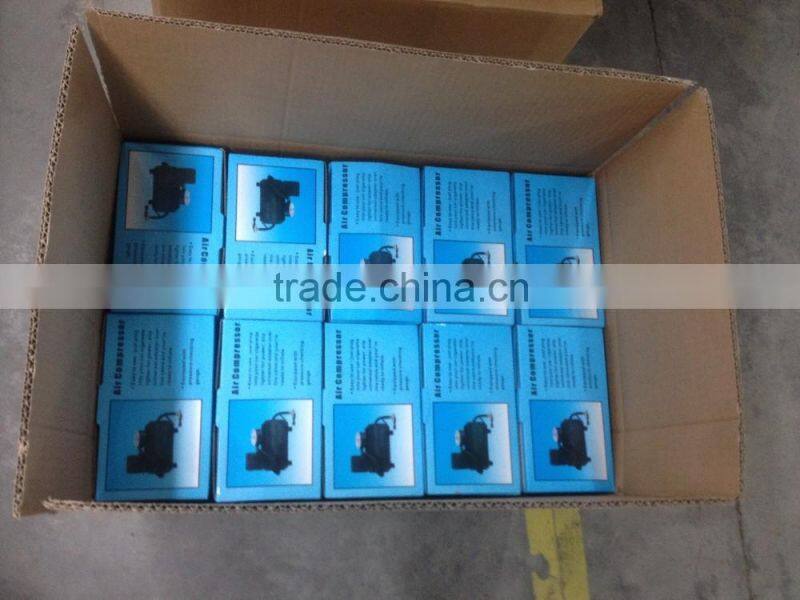 Factory outlet 12V mini car air compressor,12V portable mini air compressor,19MM*1 cylinder 250/300 psi silent air compressor