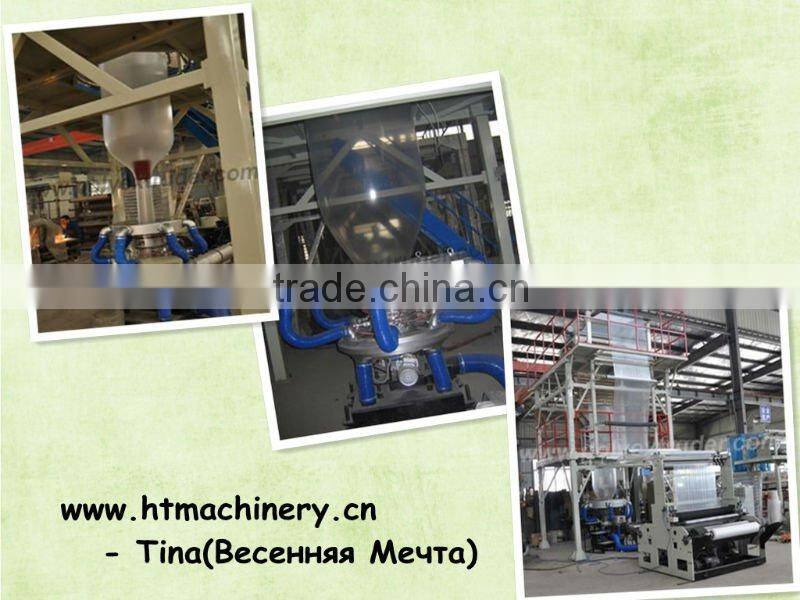 Machine a extruder et a souffler le film