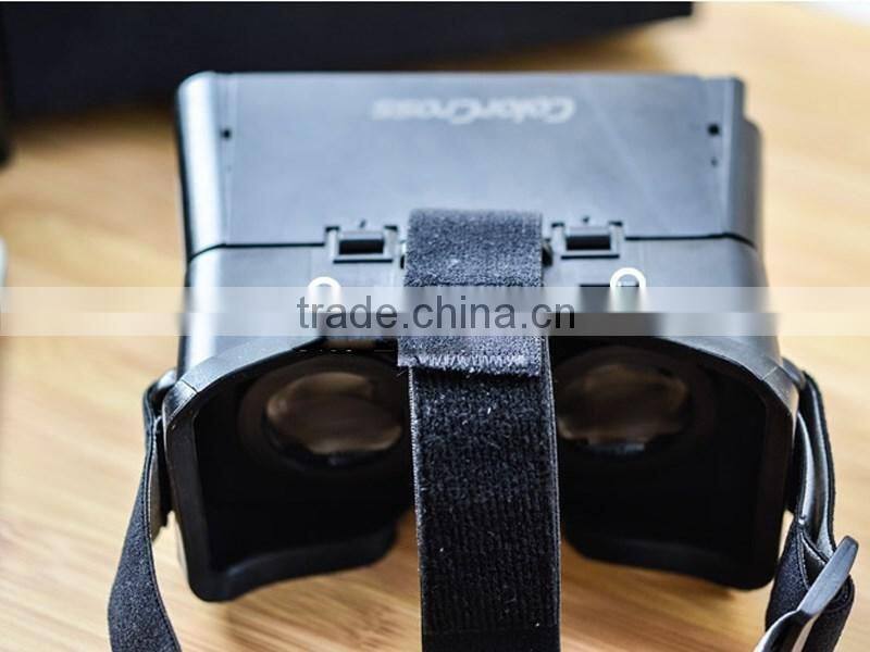 Color Cross ABS Plastic 3D Virtual Reality Helmet Video Glasses 4.0-6.0inch for Smartphone