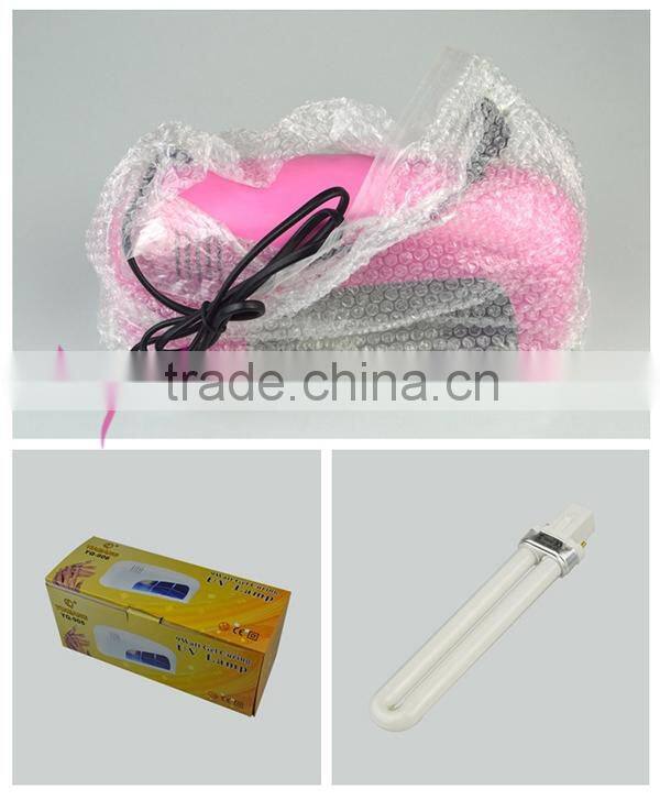 Hot small 9w nail lamp for nail gel polish,uv lamp for nails