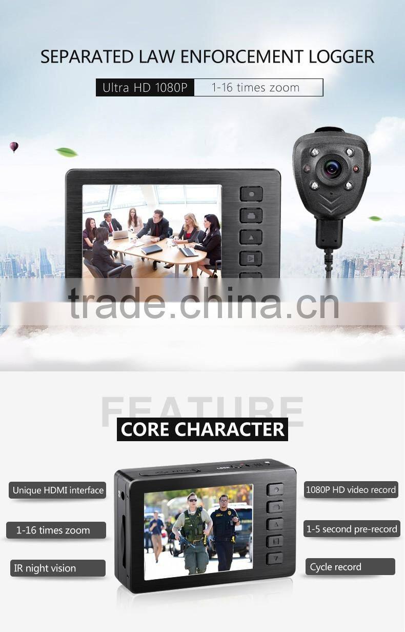 Mini Portable HD Video Recorder Button Police Camera ,Separated Law Enforcment Logger Camera