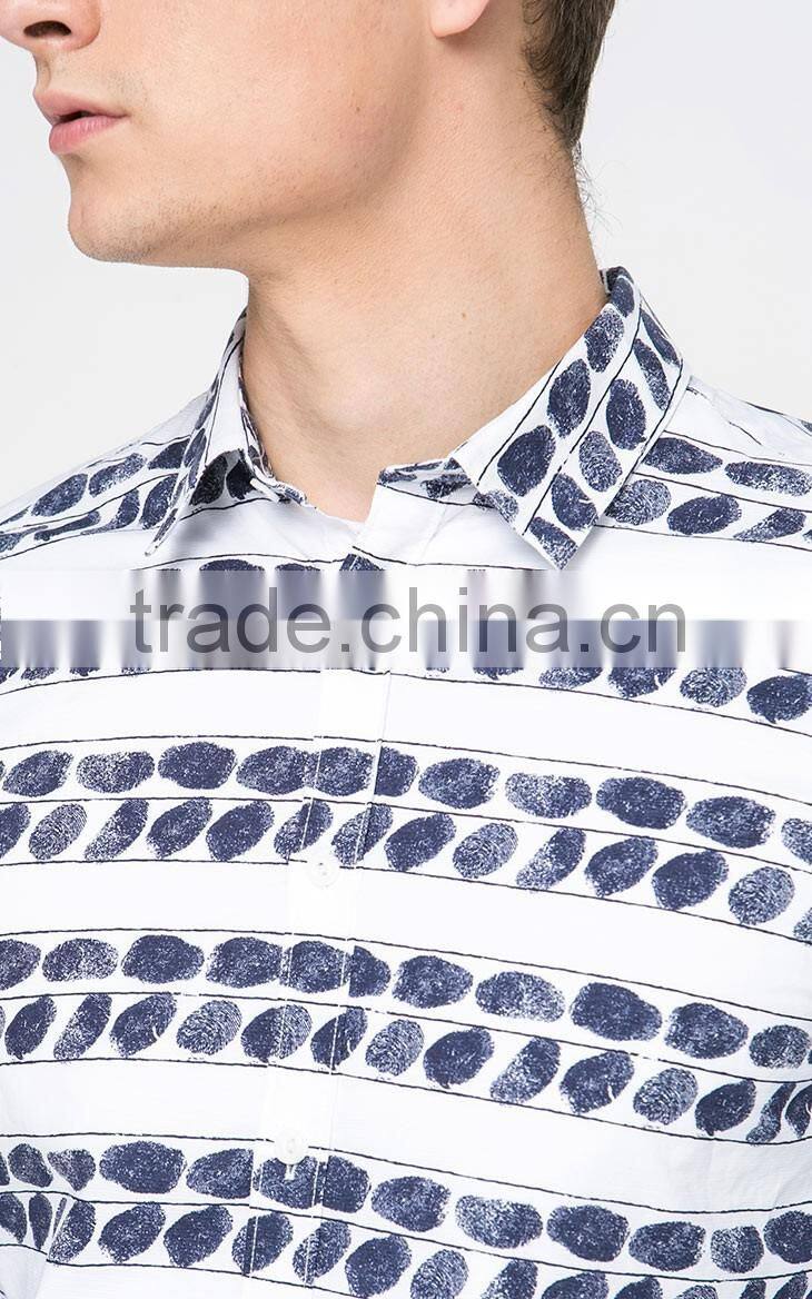 Men's Latest Fashion Printed Long Sleeve Shirts