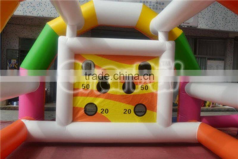 Carnival inflatable soccer field,amusement inflatable air soccer carnival game