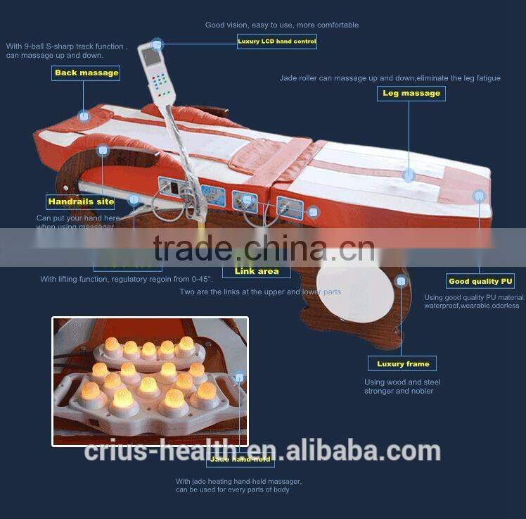 Crius Full body 3D Electric Adjustable jade massage bed