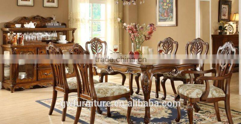 A20 wooden chair dining table antique french style furniture