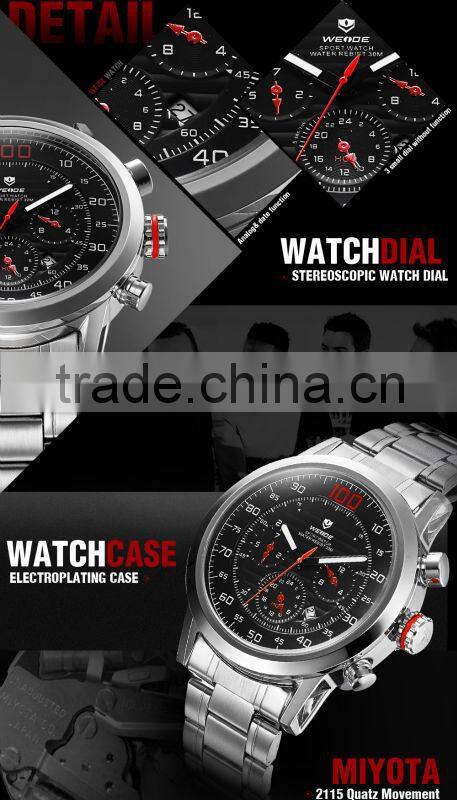 2015 Best selling stainless steel pratical women sport watch WH3311