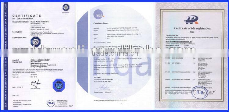 2015 new impervious gowns medical disposable products surgical gown non woven gown