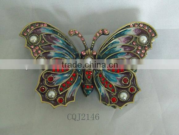 Decorative Metal Jewelry Box