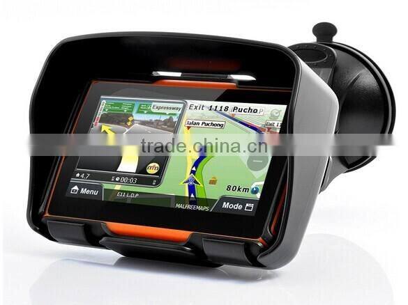 4.3" inch Waterproof Motorcycle smart motorcycle multimedia navigation system with 8GB Memory