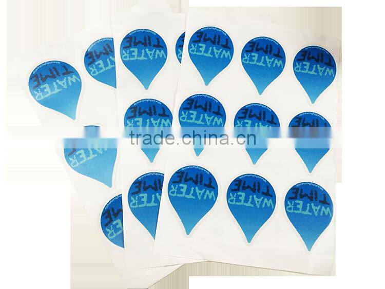 Logo printed self adhesive paper die cut custom stickers sheet