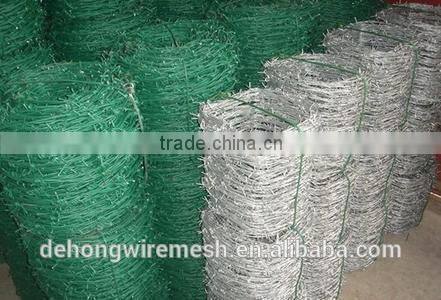 China Manufacturer Wholesale Cheap Barbed Wire , pvc coated barbed wire price per roll , low price barbed wire roll fence