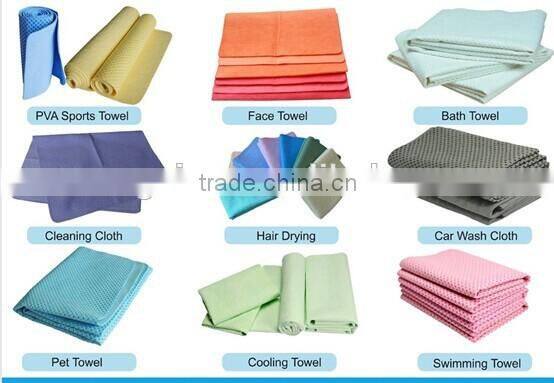 Super absorbent cheap PVA cleaning cooling towel