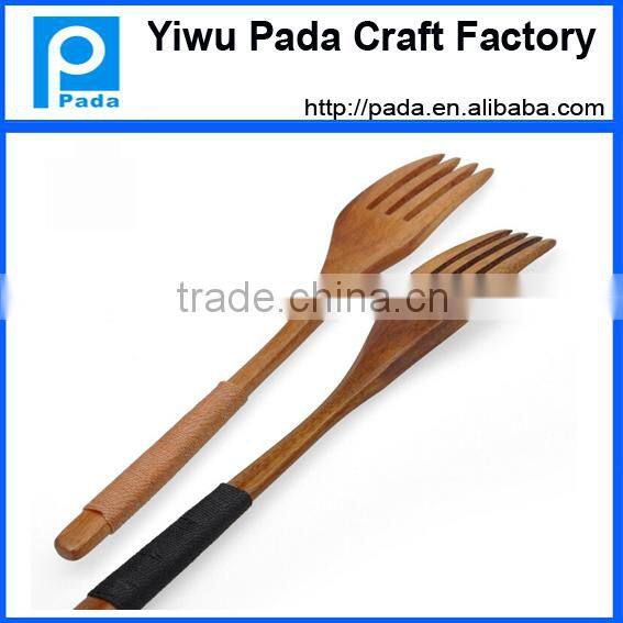 7.1 inch Wooden Forks - Disposable Wood Cutlery Silverware