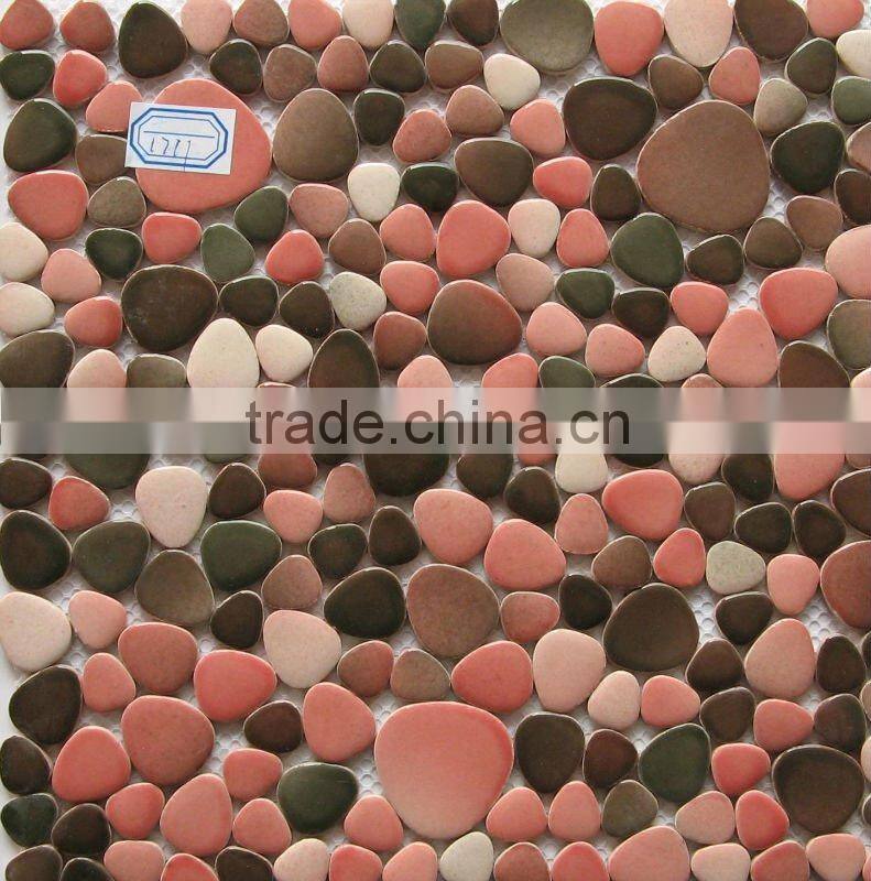 Red colors square shape 5*5mm craft ceramic tile
