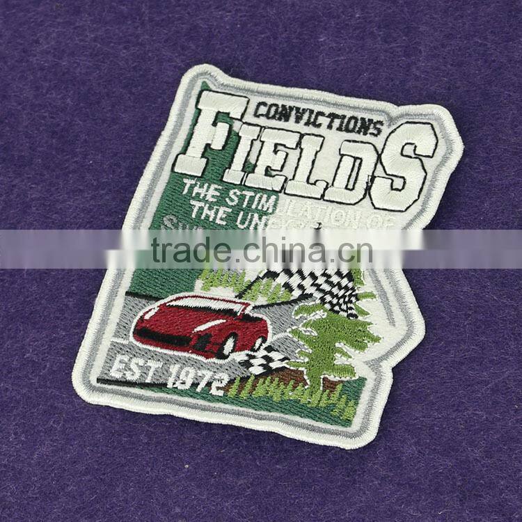 Factory Price Fashion Design Multi color Overlock Embroidery Patch