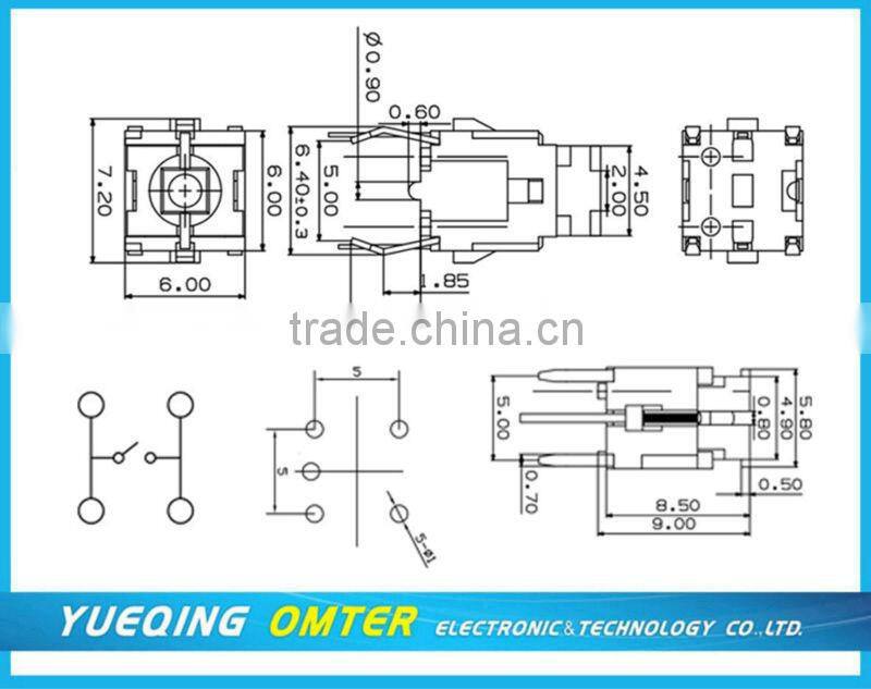 TS0673-0853b-b led tact switch