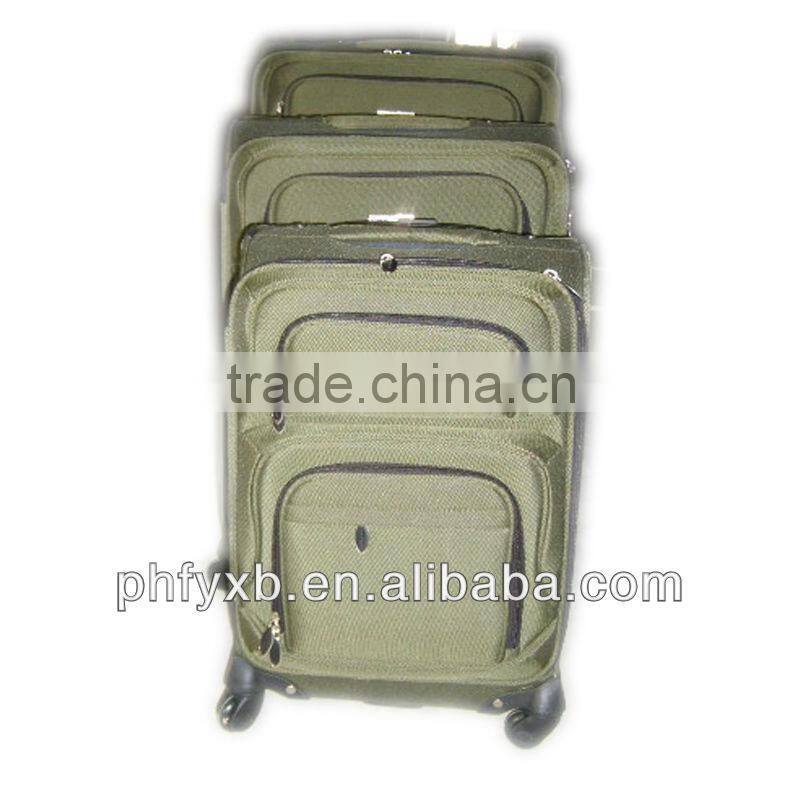 2014 china alibaba cheap 3 pieces high-quality travel bags,softy luggage cases with two wheels,fashinable 3pcs valise