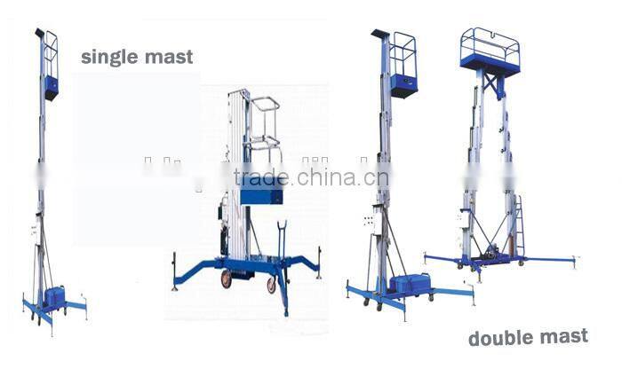12m aluminium hydraulic alloy lifting platforms