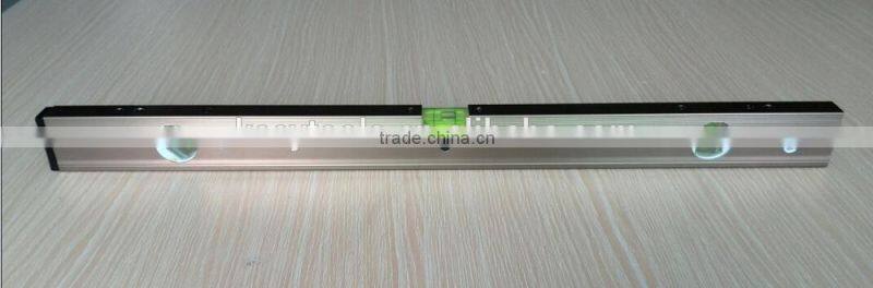 Aluminum Level With 3 Curved Center Bubble Glass Vials